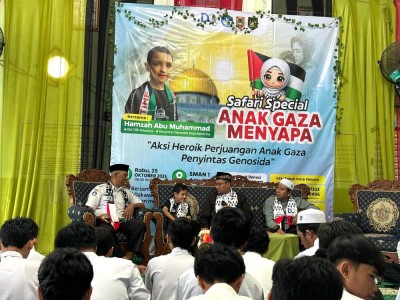 Kegiatan Safary Anak Gaza Menyapa Bersama Dai Cilik Palestina Hamzah Abu Muhammad