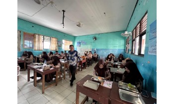 Hari Pertama Makan Bergizi Gratis SMAN 1 Amuntai