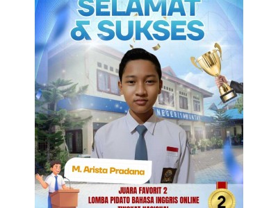 Juara Lomba Pidato Bahasa Inggris Online Tingkat Nasional
