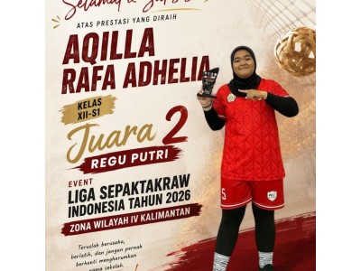Juara 2 Aqilla Rafa Adhelia