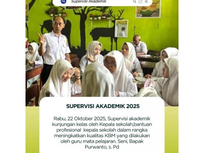 Kegiatan Supervisi Akademik Seni Budaya 2025
