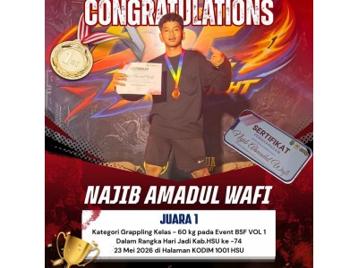 Juara I Grappling Kelas 60 Kg