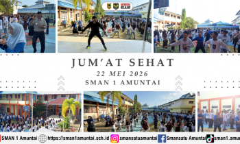 Senam Bersama Warnai Kegiatan Jumat Sehat di SMAN 1 Amuntai