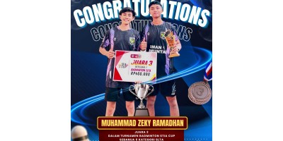 Turnamen Badminton STIA Cup Sebanua 6 Kategori SLTA