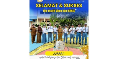 Juara Lomba Reel IG Idul Fitri dan Anak Indonesia Hebat Provinsi Kal Sel
