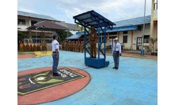 SMAN 1 Amuntai Gelar Upacara Bendera Apel Pagi Senin, 30 Maret 2026