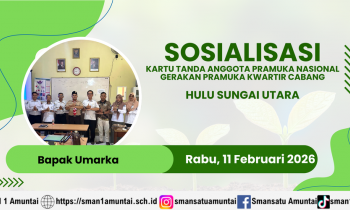 Kegiatan Sosialisasi Pendataan Potensi Kartu Anggota Pramuka Nasional Gerakan Pramuka Kwartir Cabang Hulu Sungai Utara