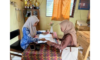 Pengambilan Rapor Semester Genap Tahun Ajaran 2025/2026 di SMAN 1 Amuntai 