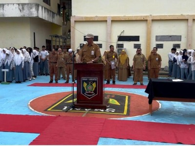 Kegiatan Pelantikan Osis 2025 SMAN 1 Amuntai