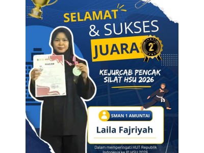 Juara 2 Pencak Silat Putri Kabupaten HSU