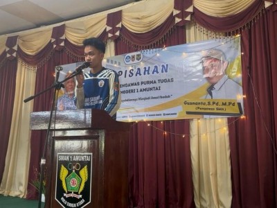 Sambutan dari Ketua Osis Muhammad Dailami