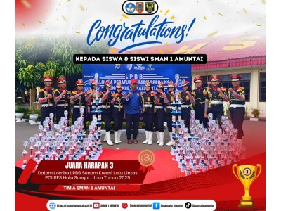 Juara  Harapan 3 Lomba LPBB Senam Kreasi Lalu LIintas Polres HSU Tahun 2025