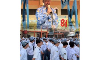Upacara Peringatan HUT ke-81 Kemerdekaan Republik Indonesia di SMAN 1 Amuntai Meneladani Perjuangan Pahlawan dan Menyiapkan Generasi Penerus Bangsa