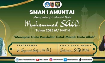 Peringatan Maulid Nabi Muhammad SAW 1447 H / 2025 M di SMAN 1 Amuntai