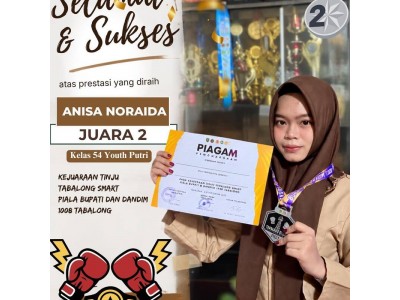 Juara 2 Kelas 54 Youth Putri