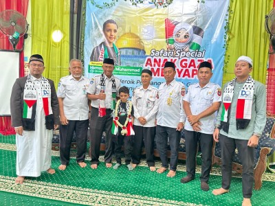 Kegiatan Safary Anak Gaza Menyapa Bersama Dai Cilik Palestina Hamzah Abu Muhammad