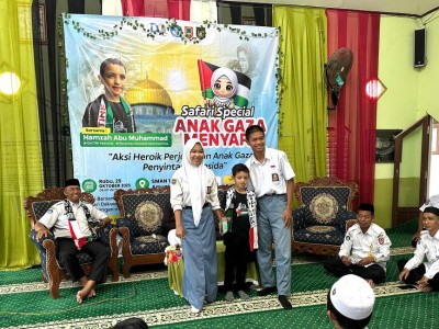 Kegiatan Safary Anak Gaza Menyapa Bersama Dai Cilik Palestina Hamzah Abu Muhammad