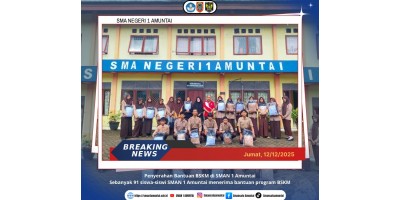 Penyerahan Bantuan BSKM di SMAN 1 Amuntai