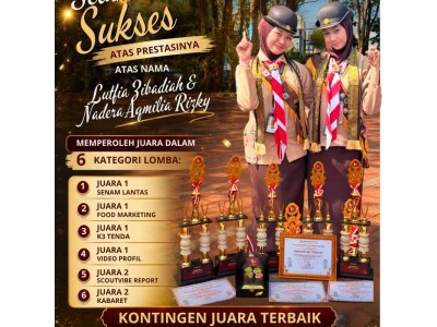 Juara Terbaik Lomba Perkemahan Bakti Saka Bhayangkara 13 Tingkat Kal-Sel