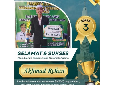 Juara Lomba Ceramah Agama
