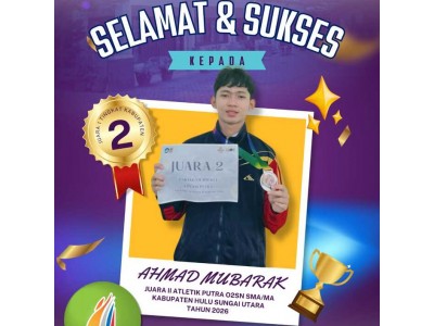 Juara 2 Atletik Putra SMA Kabupaten HSU