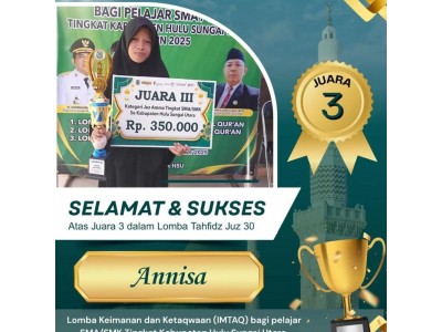 Juara Lomba Tahfidz