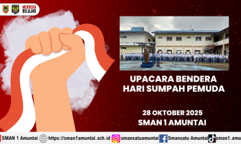 Upacara Hari Sumpah Pemuda di SMAN 1 Amuntai 