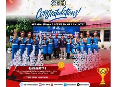 Juara Madya 1 Lomba LPBB Senam Kreasi Lalu LIintas Polres HSU Tahun 2025