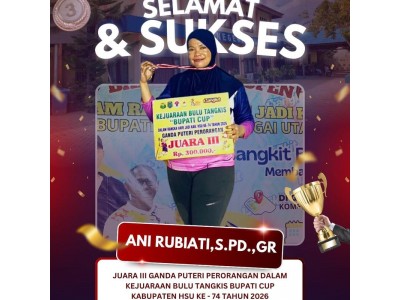 Juara III Bulu Tangkis