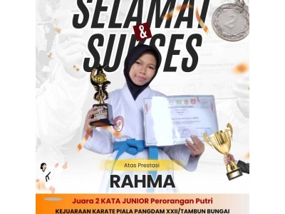 Juara 2 Kata Junior Perorangan Putri