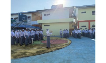 Upacara Bendera Apel Pagi SMAN 1 Amuntai Senin 20 April 2026