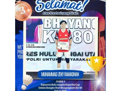Juara 3 Bulu Tangkis