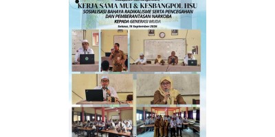 Sosialisasi Bahaya Radikalisme Serta Pencegahan dan Pembatasan Narkoba Kepada Generasi Muda