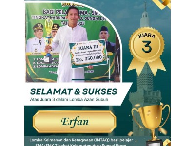 Juara Lomba Azan Subuh